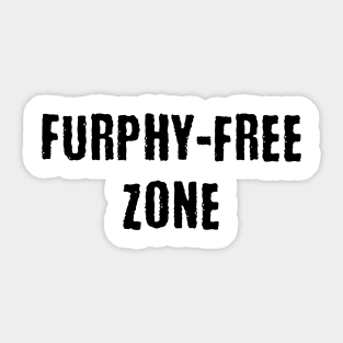 Furphy-Free Zone, funny Australian slang design Sticker